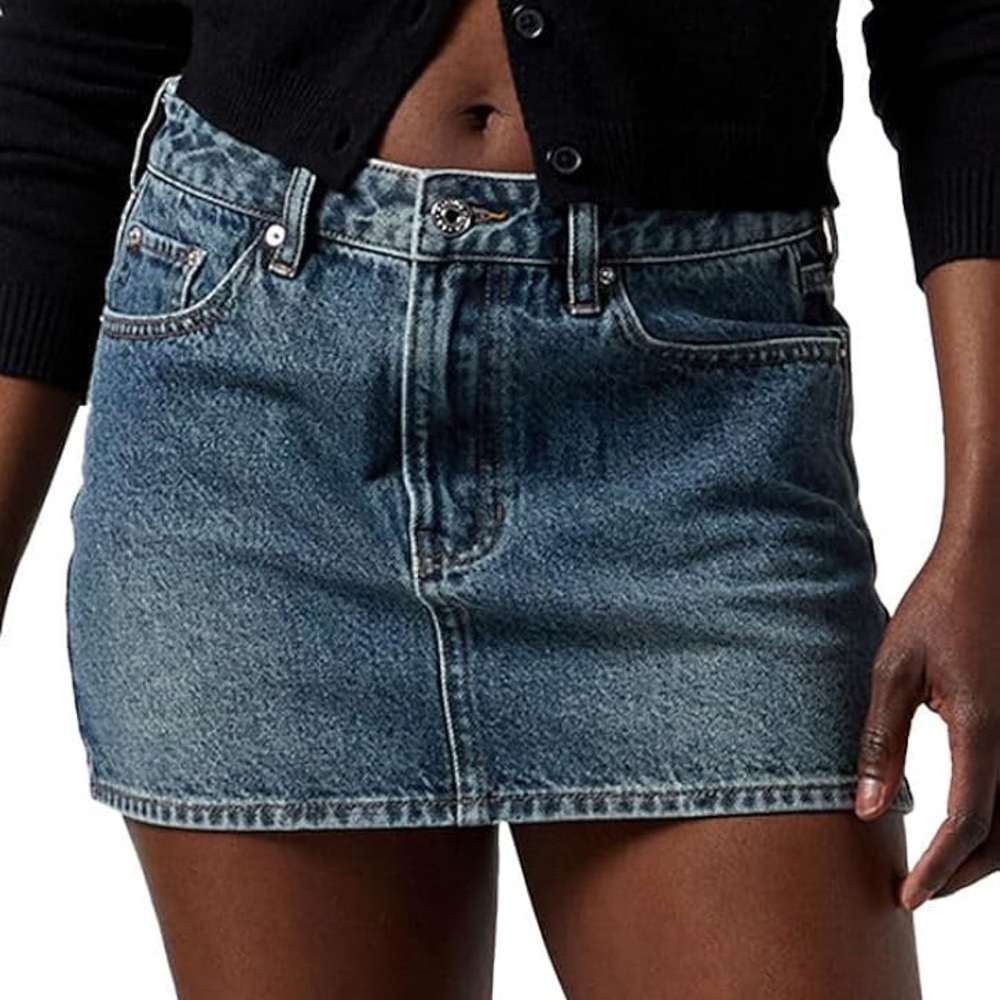PacSun Blue Denim Mini Skirt